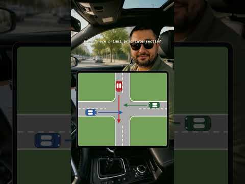 Un clip real din canalul Florian Molea: instructorul explică prioritatea în intersecție
