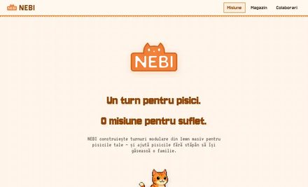 Captură de ecran a site-ului nebi.ro